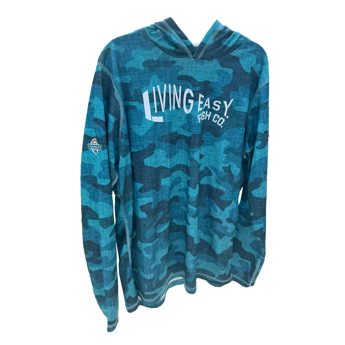 Living Easy® Fish Co. L/S Hooded Performance Shirt - Living Easy®