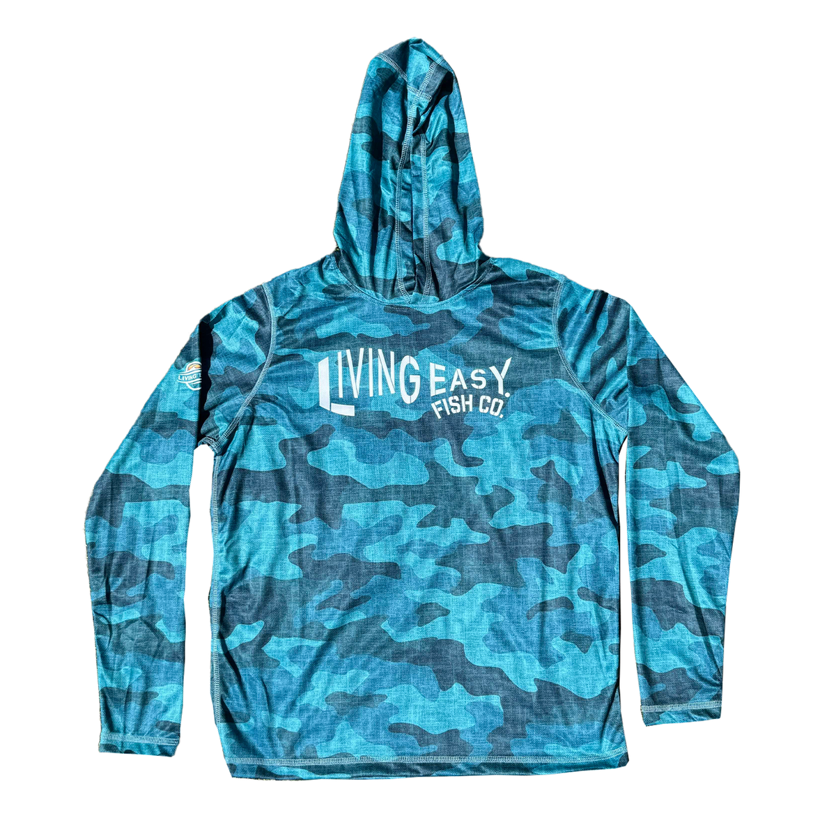 Living Easy® Fish Co. L/S Hooded Performance Shirt - Living Easy®