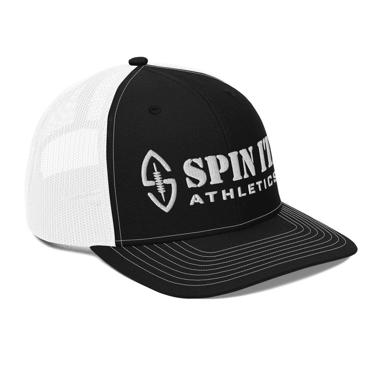 Spin It Black/White Trucker Hat - Living Easy®