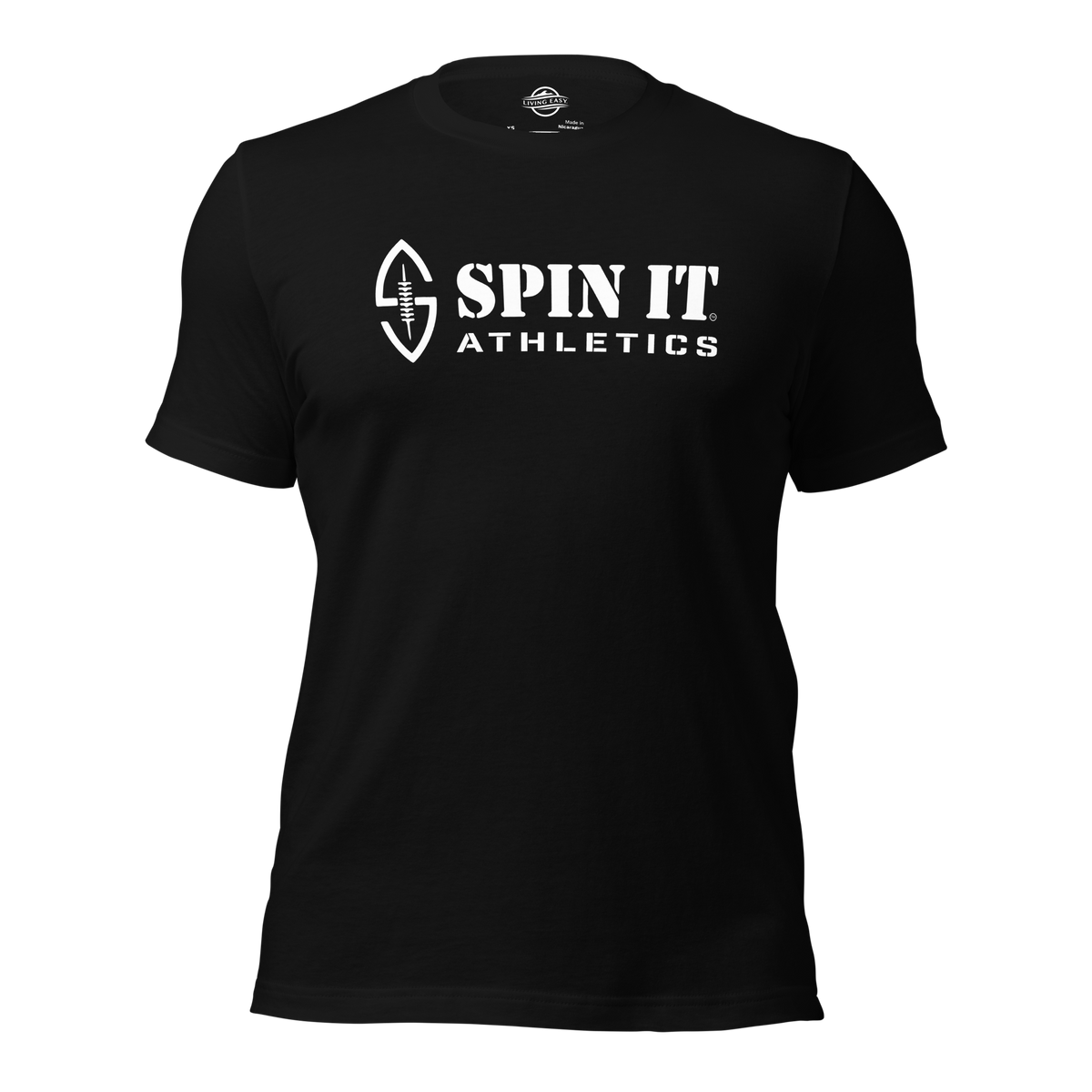 Spin It Black T-Shirt - Living Easy®