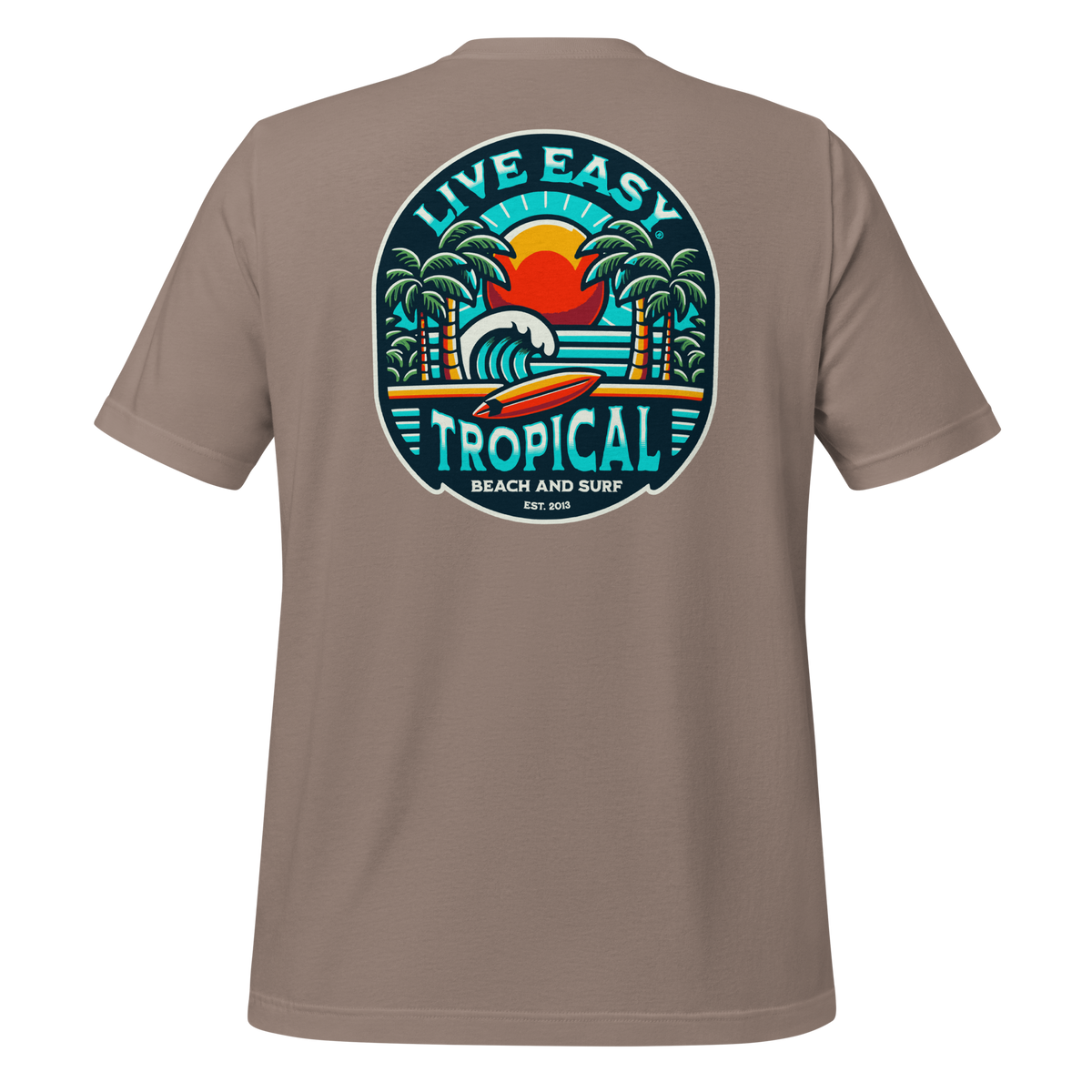 Live Easy® Tropical Beach and Surf Tee - Living Easy®