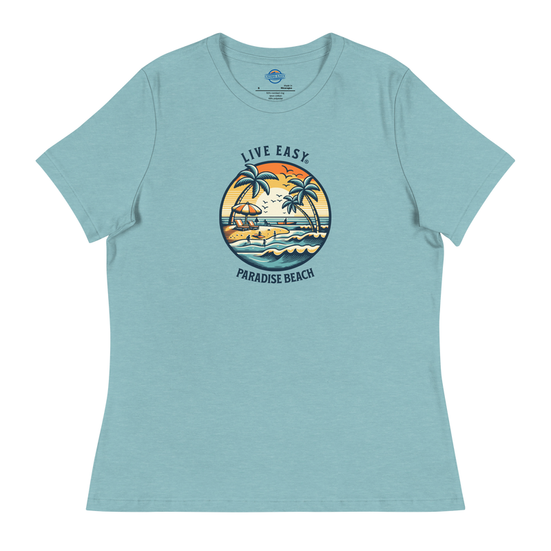 Live Easy® Paradise Beach Women's Relaxed Tee - Living Easy®