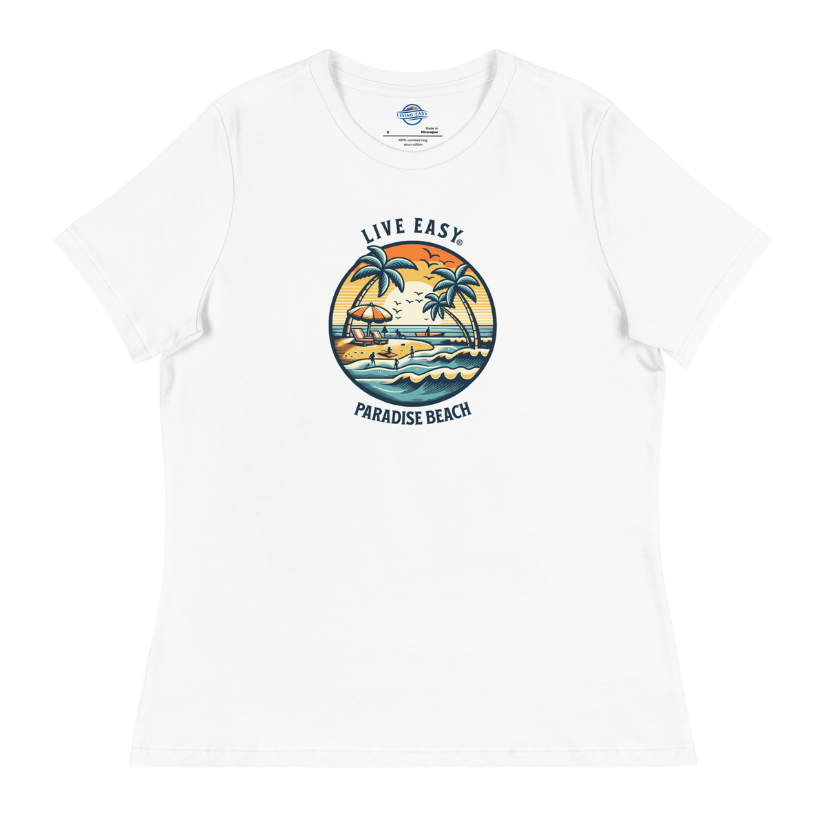 Live Easy® Paradise Beach Women's Relaxed Tee - Living Easy®