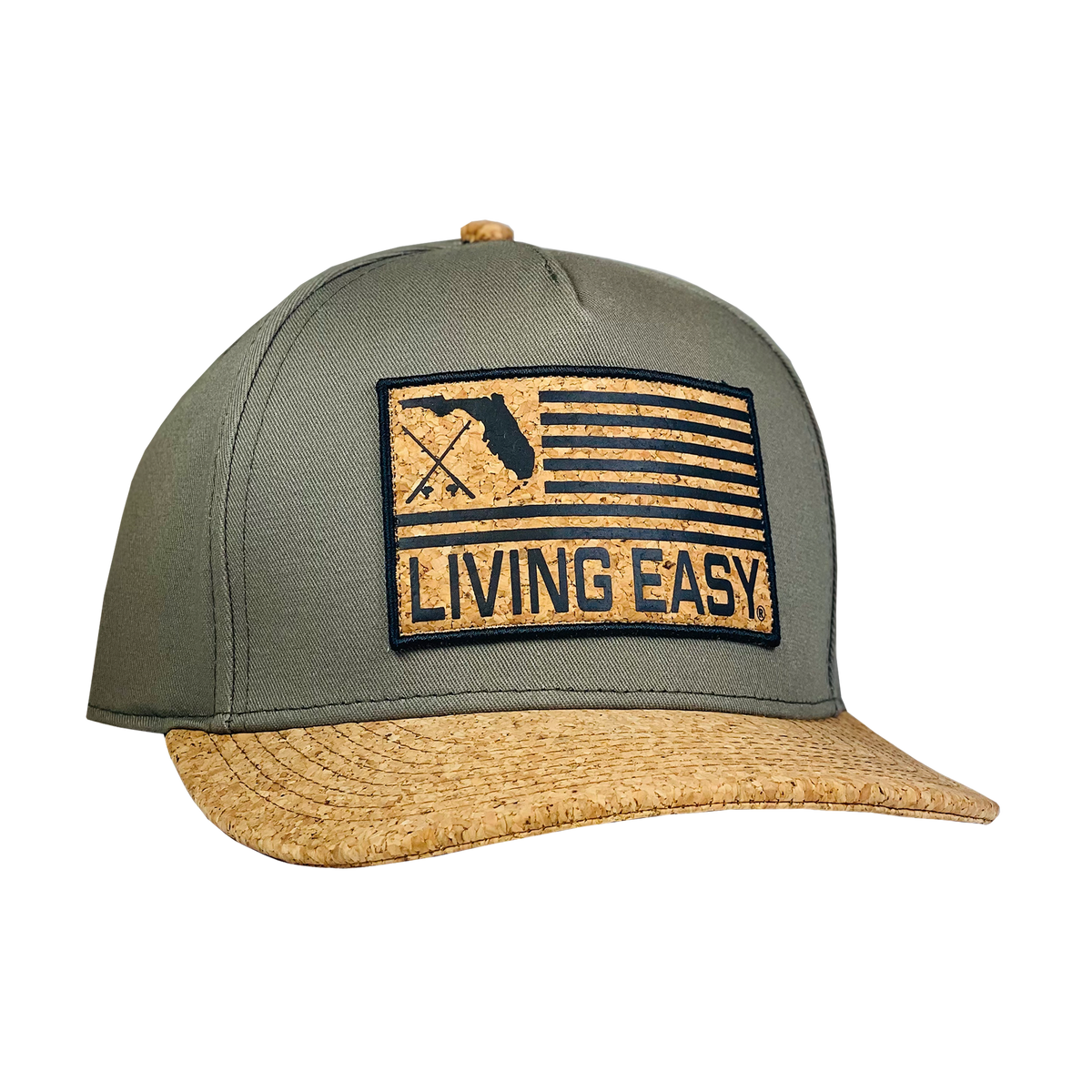 Florida Patch Olive Hat - Living Easy®