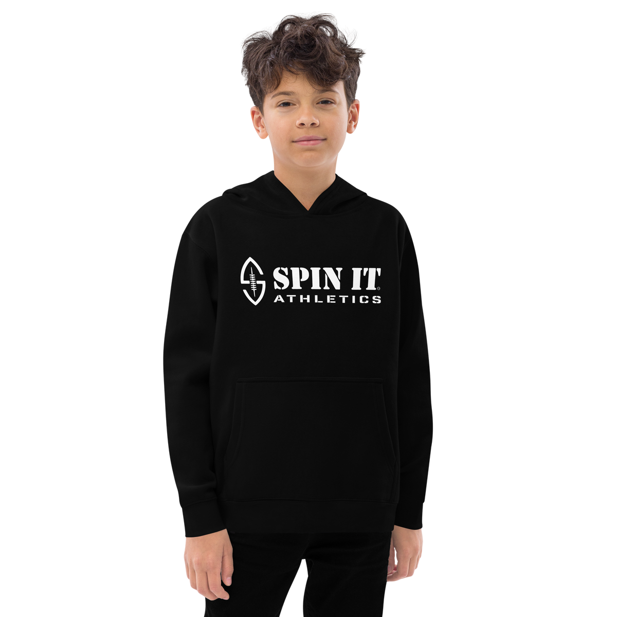 Spin It Youth Black Hoodie - Living Easy®