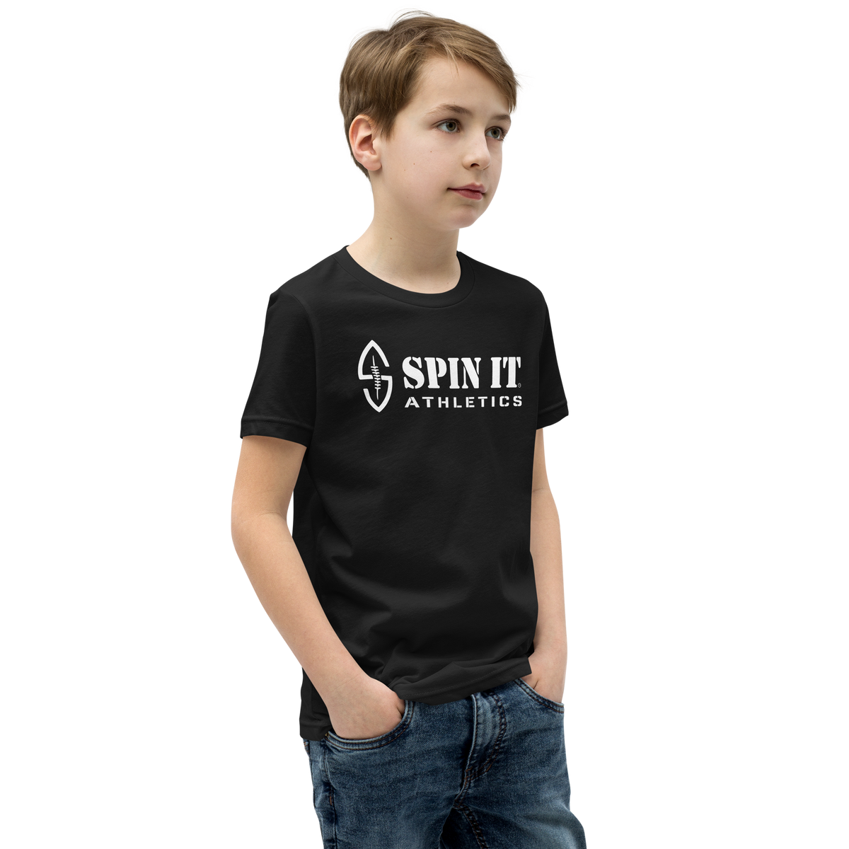 Spin It Youth Black T-Shirt - Living Easy®
