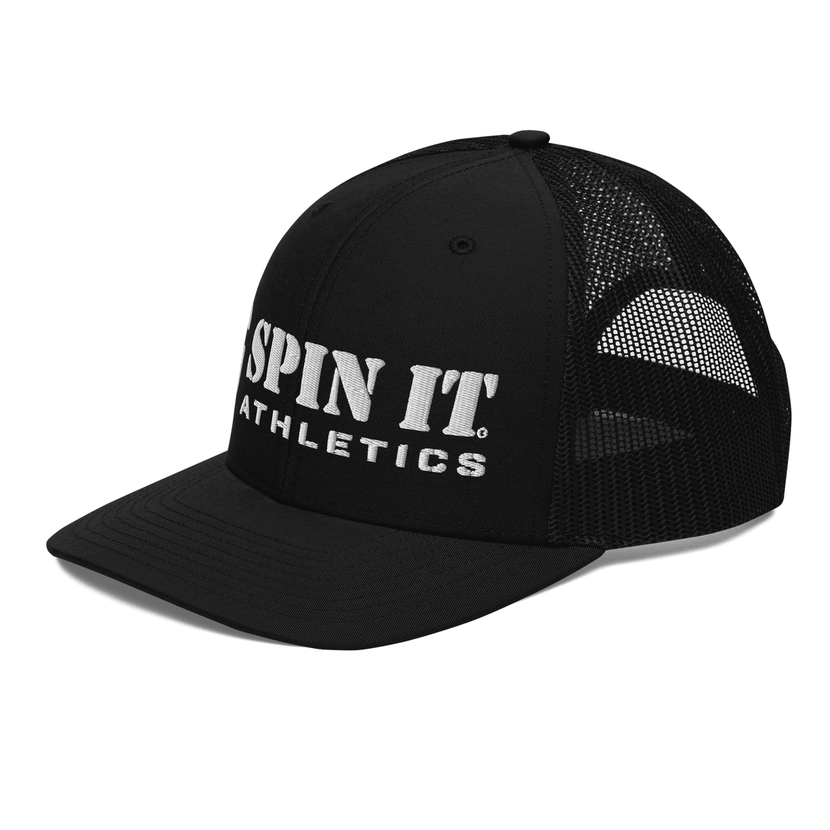 Spin It Black Trucker Hat - Living Easy®