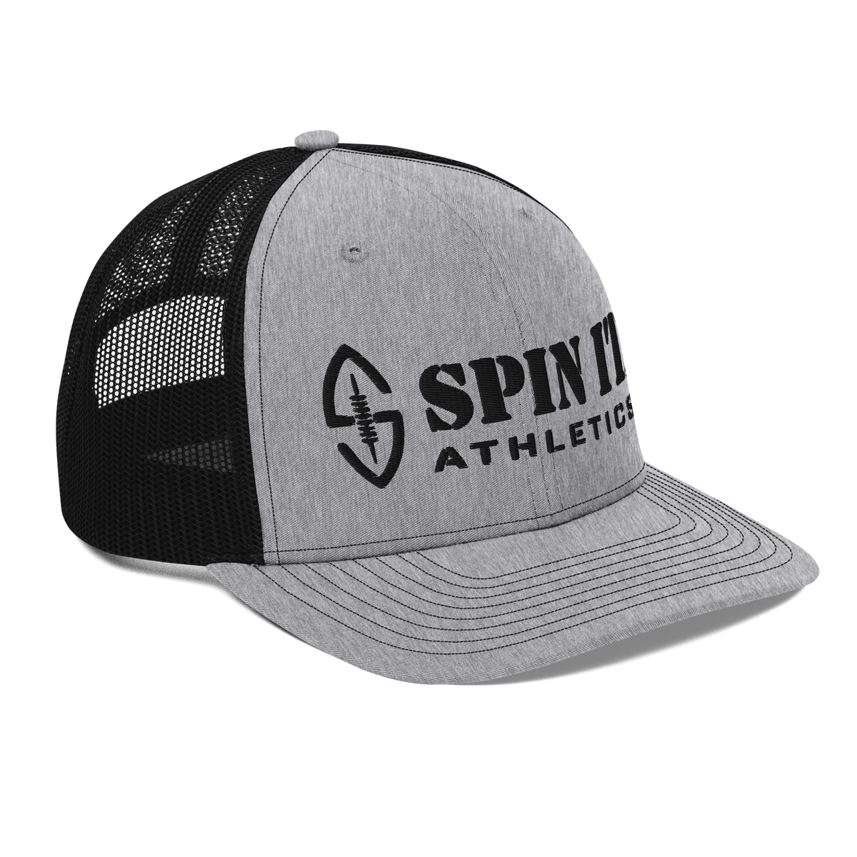 Spin It Grey/Black Trucker Hat - Living Easy®