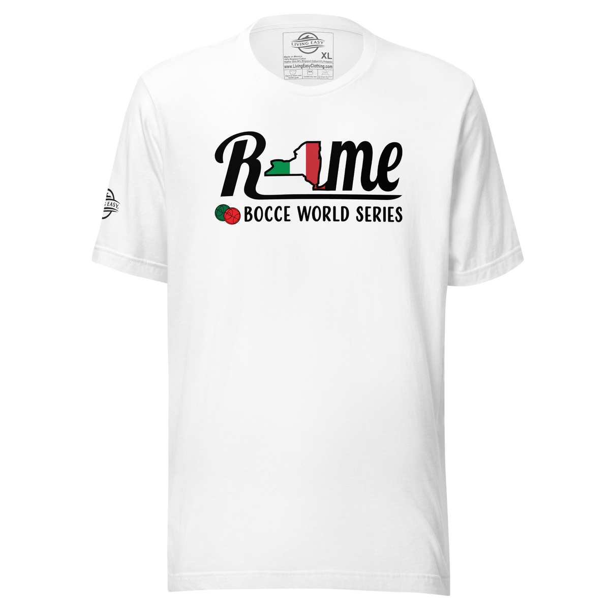 Rome Bocce World Series Tee | Official Living Easy Brand 2XL / Black