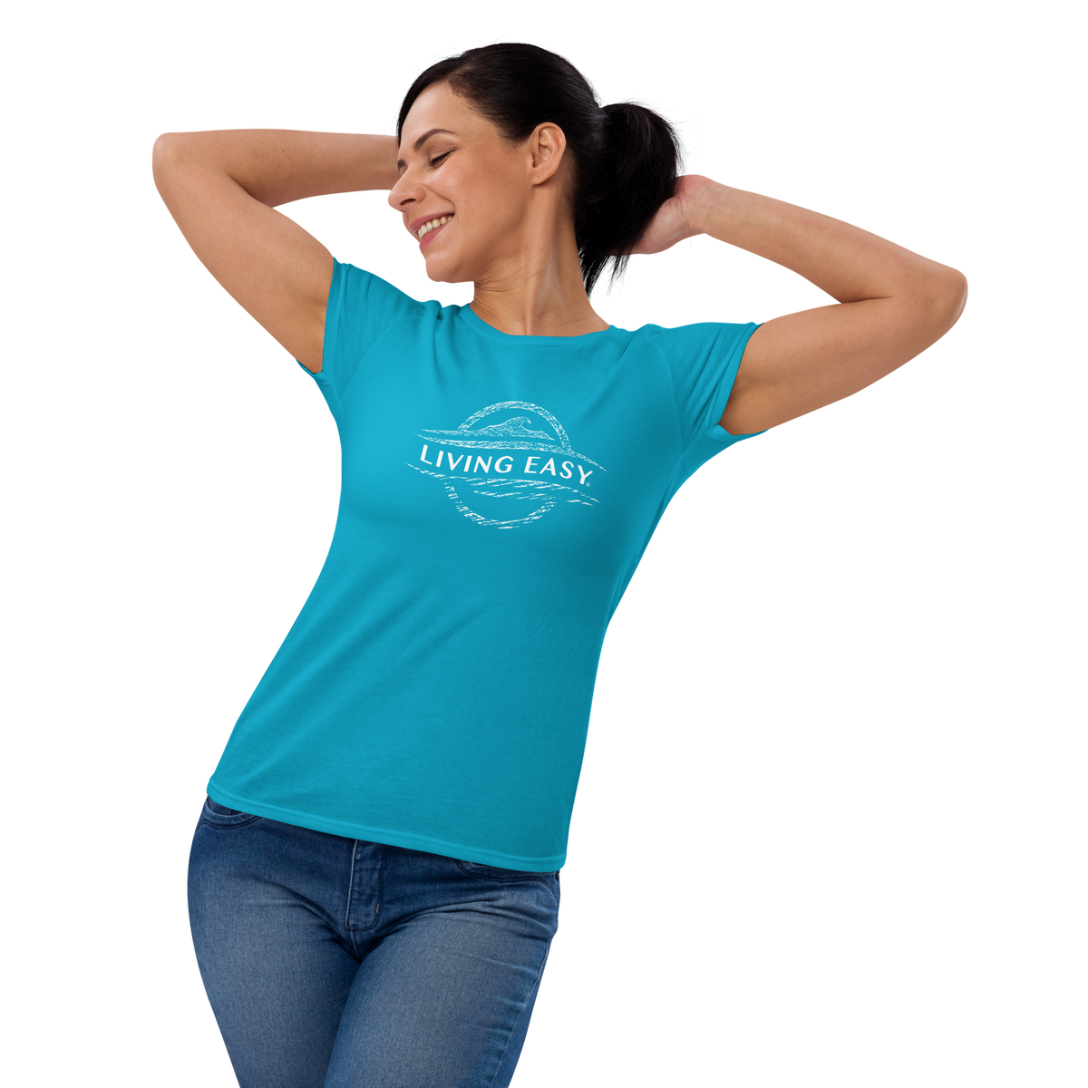 Faded Logo Womens Tee - Living Easy®